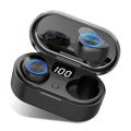 Pikkukuva 1 / 8: Bluetooth-kuulokkeet, langattomat kuulokkeet korvassa mustalla