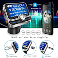 Pikkukuva 4 / 5: FM-lähetin autoon, Bluetooth 4.1 langaton autoradiosovitin QC3.0:lla ja 5V /
