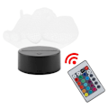 Miniatyrbillede 4 af 8: USB-lampefod med syv farver, touch-kontakt, 3D-akrylpanel KLB