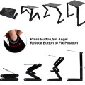 Miniatyrbillede 4 af 7: Bærbar computer stand sammenklappelig seng bord laptop stand seng hylde til sofa, bog, magasin