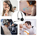 Miniatyrbillede 8 af 8: Tecknet Bluetooth-headset med mikrofon, PC-headset med AI-støjreduktion, KLB
