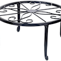 Miniatyrbilde 1 av 8: Retro Design Metall Rund Smidd Jern Blomsterkrakk Plante Stativ KLB