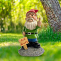 Pikkukuva 3 / 5: Puutarhatonttu, hauska puutarhakoriste GNOME-mies, puutarhatonttu KLB