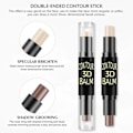 Miniatyrbillede 2 af 5: Dobbeltsidet highlighter og konturstift - makeup concealer sæt KLB