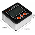 Miniatyrbild 2 av 5: Vinkelmätning med LCD-display, horisontell vinkelmätare digital lutningsmätare, digital elektronisk nivåbox magnetbas, mätverktyg, svart KLB