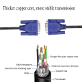 Miniatyrbilde 6 av 7: 3-pak HD15 VGA hann til hann videokabel for TV-datamaskin 3-pak 3m KLB