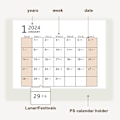 Miniatyrbild 4 av 5: Skrivbordskalender 2024 Skrivbordsorganisatör Pennhållare 2024 Skriver Stil2 KLB