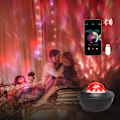 Miniatyrbilde 5 av 5: Stjernehimmelprojektor med Bluetooth - LED-lampe, fest, vannbølger KLB