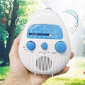Miniatyrbillede 2 af 7: Mini brusebadsradio Vandtæt badeværelsesradio Batteridrevet FM/AM