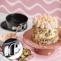 Miniatyrbild 6 av 8: Släppform i non-stick, läckagesäker kakform med platt diameter 18 KLB