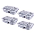 Miniatyrbild 1 av 5: Lunchbox med fack för att förbereda måltider för barn, plast, blå