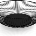 Miniatyrbilde 1 av 7: Fruktbolle Svart Metall Fruktkurv Svart Fruktkurv Metall Svart KLB