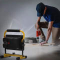 Miniatyrbillede 3 af 5: Genopladelig LED-projektør, 60W byggeplads-spotlight 20800mAh genopladning