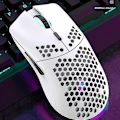 Miniatyrbillede 1 af 4: Trådløs gamingmus, computermus med honeycomb-skal,