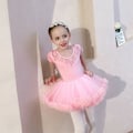 Miniatyrbillede 4 af 5: Pigebørns balletkjole prinsesse glitrende ballet trikot tutu pigedansertøj kostume