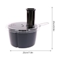 Miniatyrbillede 2 af 5: Rustfrit stål grøntsagssnitter skræller tilbehør til TM5 TM6 Thermomix KLB