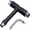 Miniatyrbillede 1 af 5: Patin T Tool All-In-One Skateboard Tool, Bærbar Multifunktionel Skate Tool KLB