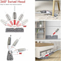 Miniatyrbilde 2 av 5: Mop med spray, mikrofiber flatmop med 550 ml tank, 360° rotasjonsspraymop, mopp for gulvrengjøring - 3 pads KLB