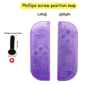 Miniatyrbilde 2 av 8: Beskyttende deksel for Nintendo Switch - Transparent lilla