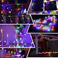 Miniatyrbilde 6 av 7: Utendørs fe-lys fargerike lyspærer, 12M 100 LED, julelys KLB