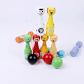 Miniatyrbild 5 av 5: Jacootoys Bowling Set - Kulspel med 10 Käglor och 2 Bollar - Interaktivt Spel