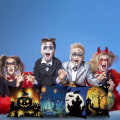 Miniatyrbillede 3 af 5: Halloween pudebetræk, 4 stk. Halloween pudebetræk dekorative pudebetræk pudebetræk med græskar flagermus heks til Halloween festartikler forsyninger