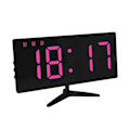 Miniatyrbilde 1 av 6: 6615A LED Elektronisk Klokke Smart Digital Bordklokke (Rosa)