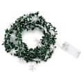 Miniatyrbillede 7 af 8: 20LED fe-lys, femtakket stjerne omkring rattan ledningen KLB