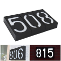 Miniatyrbilde 9 av 10: YWXLight 0,36W solcelledrevet 6 LED belysning husnummerlys med solcellepanel