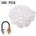 Miniatyrbild 1 av 8: Paket med 200 handövningar med falska nagelspetsar, träningstransparent KLB