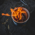Miniatyrbillede 5 af 5: Multi Cooker Bærbar Camping Komfur Multi Cooker Udendørs Træ Komfur
