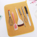 Miniatyrbillede 5 af 5: Opvaskemåtte, mikrofiber tørremåtte, superabsorberende, mikrofiber gul
