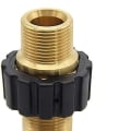 Miniatyrbild 3 av 5: Slangsnabbkoppling M22 x 1,5 Dubbelhane Högtryckstvätt Adapter Kompatibel KLB