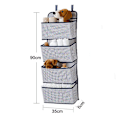 Miniatyrbilde 4 av 4: 4 Lomme Foldbar Hylle med 2 Kroker Blå
