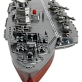 Miniatyrbilde 1 av 4: Piao US Navy Battleship Rc Militærmodellbåt KLB