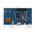 Miniatyrbillede 6 af 8: 4 tommer HD multimedia interface LCD IPS skærm 800 x 480 KLB