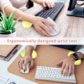 Miniatyrbillede 5 af 5: Ergonomisk silikone håndledsstøtte til mus - Transparent håndledsstøtte - Gul