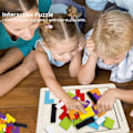 Miniatyrbild 8 av 8: Tetris träpussel leksak från 3 år pojkar Tetris tangram träpussel KLB