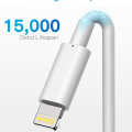 Miniatyrbild 2 av 6: Pack iPhone 2M laddningskabel MFi-certifierad Lightning-kabel med KLB