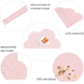 Miniatyrbilde 4 av 5: Barneplassmatte Silikon Skyformet Plassmatte Sklisikker Plassmatte Mørk Rosa
