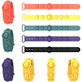 Miniatyrbild 1 av 5: Mini Enkel Dimple Sensorisk Fidget Leksak Stressreducerande Armband Stressavlastning för Barn