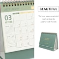 Miniatyrbillede 2 af 5: 2022 Grøn skrivebords kalender stå op skrivebord år papir bordkalender