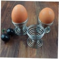 Miniatyrbilde 5 av 5: 6 stk Eggkopp Lanyard Spiral Kjøkken Frokost Hardkokt Holder Vår Eggkopp Eggstativ for grill/eggstativ