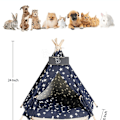 Pikkukuva 2 / 5: Tipi koirille ja kissoille tyynyillä, tipiteltta KLB