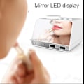 Miniatyrbild 4 av 7: K11 Spegelalarmklocka Bluetooth-högtalare LED Digital Elektronisk Liten Alarmklocka