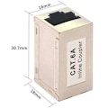 Miniatyrbild 3 av 8: 5-pack Cat6A Ethernet-adapterkopplingskabel RJ45-adapter Cat6 LAN