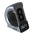 Miniatyrbillede 1 af 4: Trådløs opladning Bluetooth-højttaler, multifunktionelt vækkeur, dæmpbart display