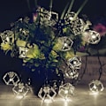 Miniatyrbillede 7 af 8: 4,8 m 20 LED hule jern streng lys solcelledrevet udendørs KLB
