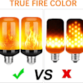 Miniatyrbillede 3 af 7: Realistisk LED-flammepære - 3 tilstande