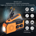Pikkukuva 2 / 5: Kampikahvainen radio, jossa on paristovarmennetut hätälaitteet, 5000 mAh:n kannettava aurinkoradio